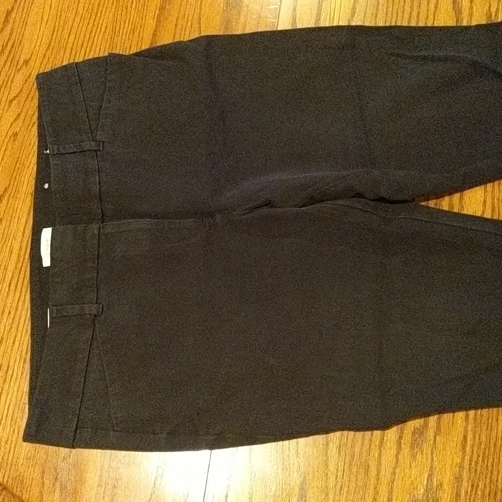 Loft Skinny Ankle pants.  Black, size 14